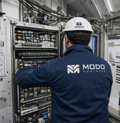Equipo técnico de Modo Montajes en obra